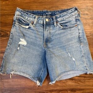 Old Navy Women's Distressed Light Blue Jean Shorts